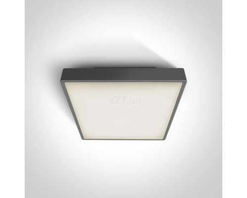 Стельовий світильник One Light 67282AN/AN/W The LED Plafo Outdoor Square Plastic, 24 Вт, 1440 лм, 3000K