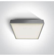Стельовий світильник One Light 67282AN/G/W The LED Plafo Outdoor Square Plastic, 24 Вт, 1440 лм, 3000K