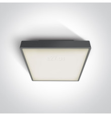 Стельовий світильник One Light 67282EA/AN The E27 Plafo Outdoor Range Square