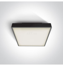 Стельовий світильник One Light 67282EA/B The E27 Plafo Outdoor Range Square