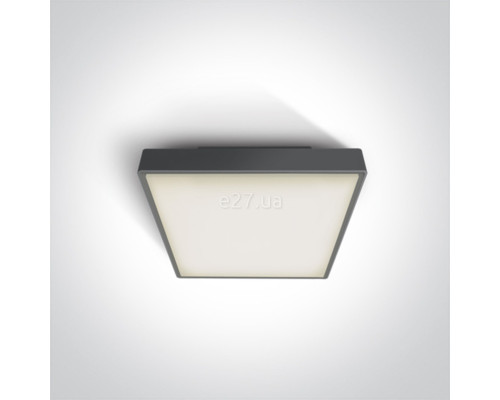 Стельовий світильник One Light 67282N/AN/W The LED Plafo Outdoor Square Plastic, 16 Вт, 960 лм, 3000K