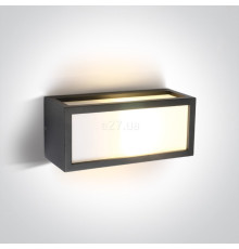 Настінний світильник One Light 67328/AN Outdoor E27 Square Die cast