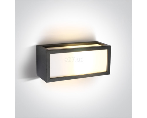 Настінний світильник One Light 67328/AN Outdoor E27 Square Die cast