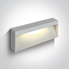 Настінний світильник One Light 67359B/W/W Square Indoor/Outdoor Wall Dark Lights Die cast, 7 Вт, 400 лм, 3000K · One Light · one-light-67359b-w-w
