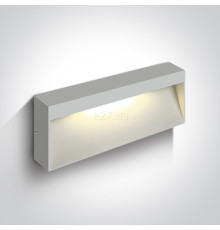 Настінний світильник One Light 67359B/W/W Square Indoor/Outdoor Wall Dark Lights Die cast, 7 Вт, 400 лм, 3000K