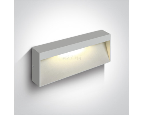 Настінний світильник One Light 67359B/W/W Square Indoor/Outdoor Wall Dark Lights Die cast, 7 Вт, 400 лм, 3000K