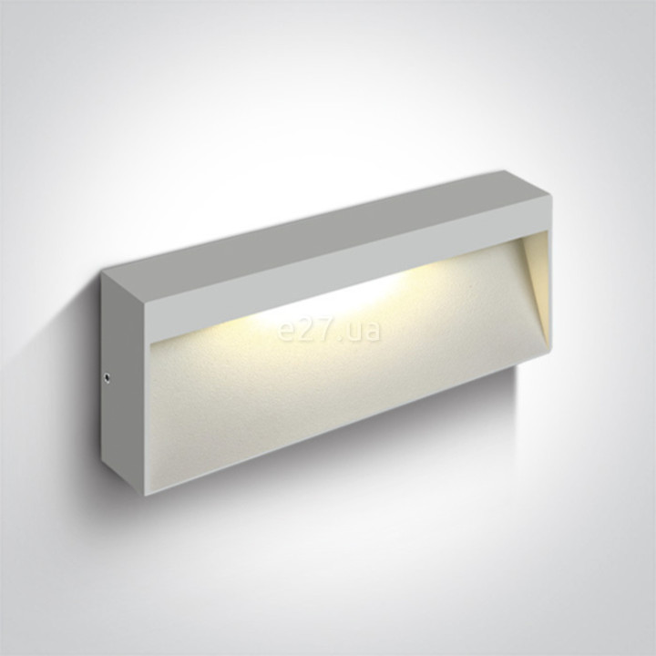 Настінний світильник One Light 67359B/W/W Square Indoor/Outdoor Wall Dark Lights Die cast, 7 Вт, 400 лм, 3000K · One Light · one-light-67359b-w-w