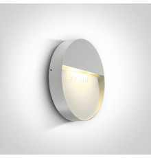 Настінний світильник One Light 67360/W/W Round Indoor/Outdoor Wall Dark Lights Die cast, 9 Вт, 350 лм, 3000K