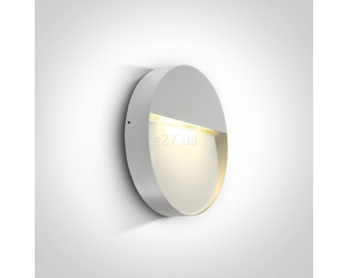 Настінний світильник One Light 67360/W/W Round Indoor/Outdoor Wall Dark Lights Die cast, 9 Вт, 350 лм, 3000K
