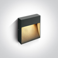 Настінний світильник One Light 67360A/AN/W Square Indoor/Outdoor Wall Dark Lights Die cast, 9 Вт, 350 лм, 3000K · One Light · one-light-67360a-an-w