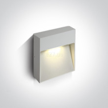 Настінний світильник One Light 67360A/W/W Square Indoor/Outdoor Wall Dark Lights Die cast, 9 Вт, 350 лм, 3000K · One Light · one-light-67360a-w-w