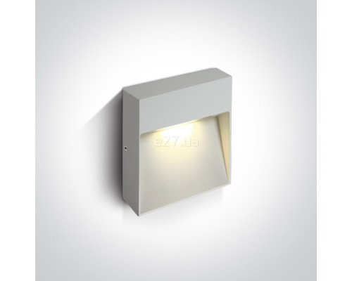 Настінний світильник One Light 67360A/W/W Square Indoor/Outdoor Wall Dark Lights Die cast, 9 Вт, 350 лм, 3000K