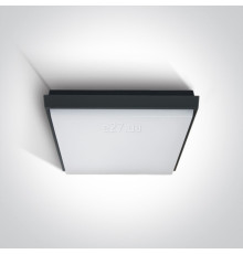 Стельовий світильник One Light 67363A/AN/W Outdoor Slim LED Plafo Die cast, 30 Вт, 2500 лм, 3000K