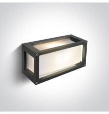 Настінний світильник One Light 67420/AN Outdoor E27 Square Die cast