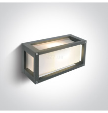 Настінний світильник One Light 67420/G Outdoor E27 Square Die cast