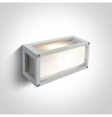 Настінний світильник One Light 67420/W Outdoor E27 Square Die cast