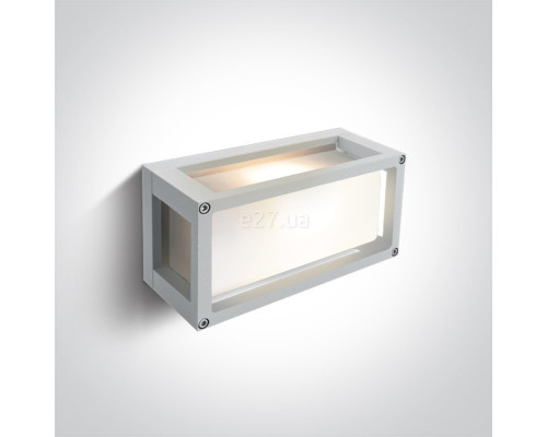Настінний світильник One Light 67420/W Outdoor E27 Square Die cast