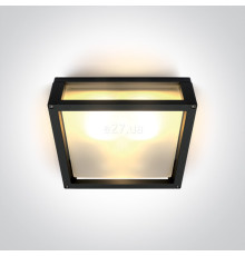Стельовий світильник One Light 67420B/B Outdoor E27 Square Die cast
