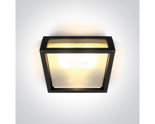 Стельовий світильник One Light 67420B/B Outdoor E27 Square Die cast