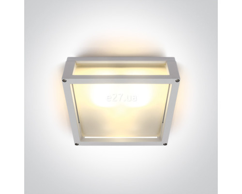 Стельовий світильник One Light 67420B/W Outdoor E27 Square Die cast