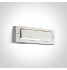 Настінний світильник One Light 67502B/W/W Outdoor Wall Bricks ABS+PC, 6 Вт, 110 лм, 3000K