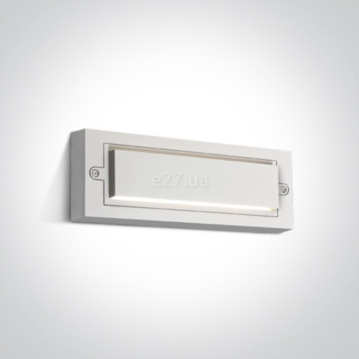 Настінний світильник One Light 67502B/W/W Outdoor Wall Bricks ABS+PC, 6 Вт, 110 лм, 3000K · One Light · one-light-67502b-w-w
