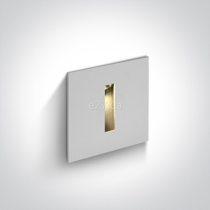 Настінний світильник One Light 68004/W/W Indoor/Outdoor Decorative Wall Recessed Aluminium, 3 Вт, 120 лм, 3000K · One Light · one-light-68004-w-w