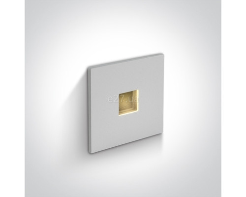 Настінний світильник One Light 68004A/W/W Indoor/Outdoor Decorative Wall Recessed Aluminium, 1 Вт, 40 лм, 3000K