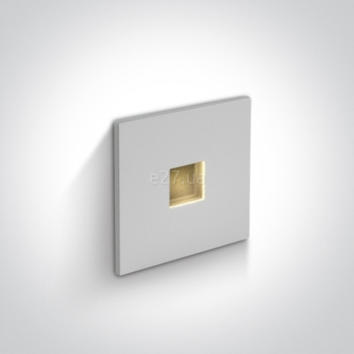 Настінний світильник One Light 68004A/W/W Indoor/Outdoor Decorative Wall Recessed Aluminium, 1 Вт, 40 лм, 3000K · One Light · one-light-68004a-w-w