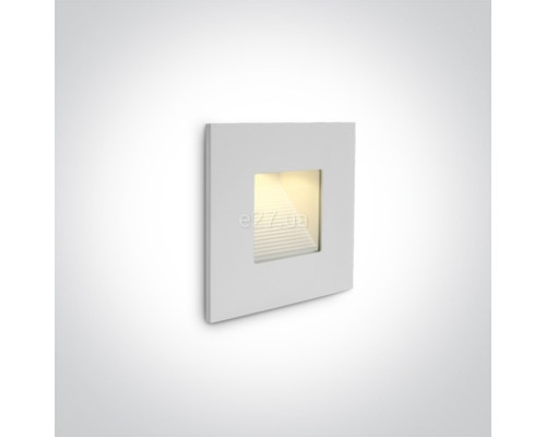 Настінний світильник One Light 68006N/W Dark Light Wall Recessed, 1 Вт, 80 лм, 3000K