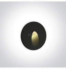 Настінний світильник One Light 68030/B/W Indoor/Outdoor Dark Light Wall Recessed, 3 Вт, 3000K