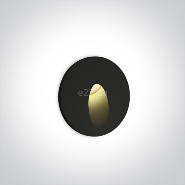 Настінний світильник One Light 68030/B/W Indoor/Outdoor Dark Light Wall Recessed, 3 Вт, 3000K · One Light · one-light-68030-b-w