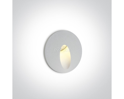 Настінний світильник One Light 68030/W/W Indoor/Outdoor Dark Light Wall Recessed, 3 Вт, 3000K