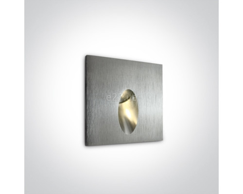 Настінний світильник One Light 68032/AL/W Indoor/Outdoor Dark Light Wall Recessed, 3 Вт, 3000K