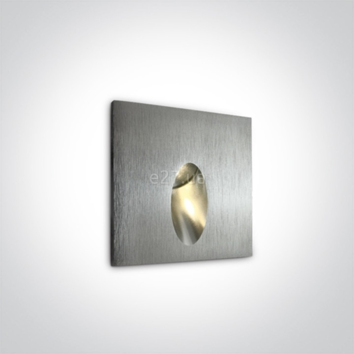 Настінний світильник One Light 68032/AL/W Indoor/Outdoor Dark Light Wall Recessed, 3 Вт, 3000K · One Light · one-light-68032-al-w