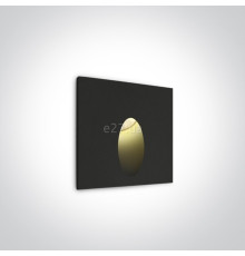 Настінний світильник One Light 68032/B/W Indoor/Outdoor Dark Light Wall Recessed, 3 Вт, 3000K