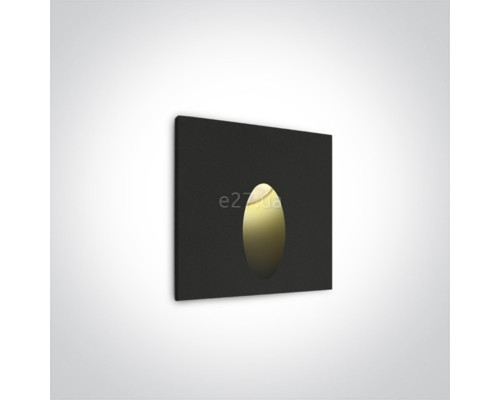 Настінний світильник One Light 68032/B/W Indoor/Outdoor Dark Light Wall Recessed, 3 Вт, 3000K