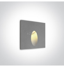 Настінний світильник One Light 68032/G/W Indoor/Outdoor Dark Light Wall Recessed, 3 Вт, 3000K