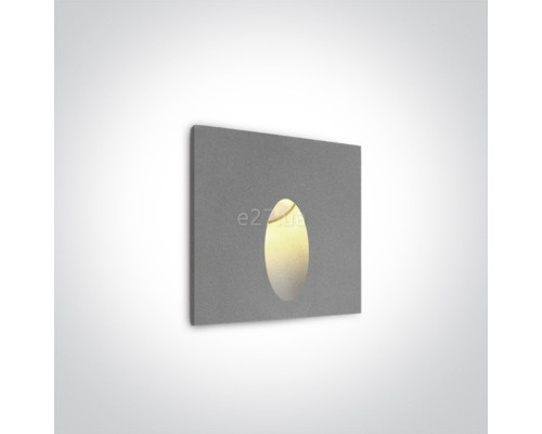 Настінний світильник One Light 68032/G/W Indoor/Outdoor Dark Light Wall Recessed, 3 Вт, 3000K