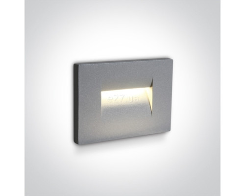 Настінний світильник One Light 68064/G/W Outdoor Dark Light Wall Recessed Die cast, 3.6 Вт, 85 лм, 3000K
