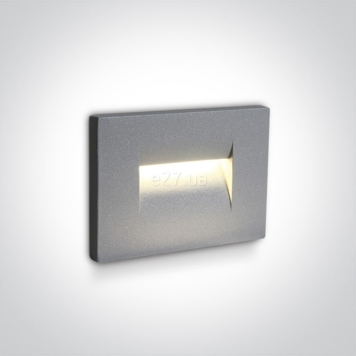 Настінний світильник One Light 68064/G/W Outdoor Dark Light Wall Recessed Die cast, 3.6 Вт, 85 лм, 3000K · One Light · one-light-68064-g-w