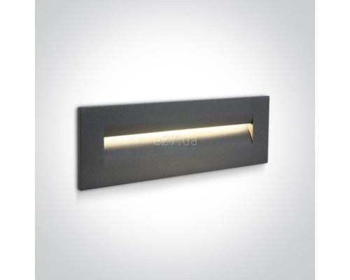 Настінний світильник One Light 68066/AN/W Outdoor Dark Light Wall Recessed Die cast, 8.5 Вт, 160 лм, 3000K