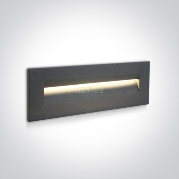 Настінний світильник One Light 68066/AN/W Outdoor Dark Light Wall Recessed Die cast, 8.5 Вт, 160 лм, 3000K · One Light · one-light-68066-an-w
