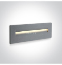 Настінний світильник One Light 68066/G/W Outdoor Dark Light Wall Recessed Die cast, 8.5 Вт, 160 лм, 3000K