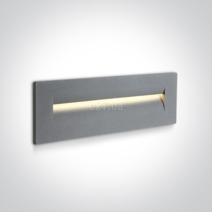 Настінний світильник One Light 68066/G/W Outdoor Dark Light Wall Recessed Die cast, 8.5 Вт, 160 лм, 3000K · One Light · one-light-68066-g-w