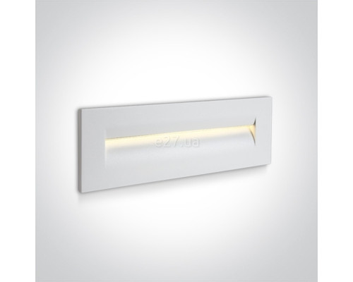 Настінний світильник One Light 68066/W/W Outdoor Dark Light Wall Recessed Die cast, 8.5 Вт, 160 лм, 3000K
