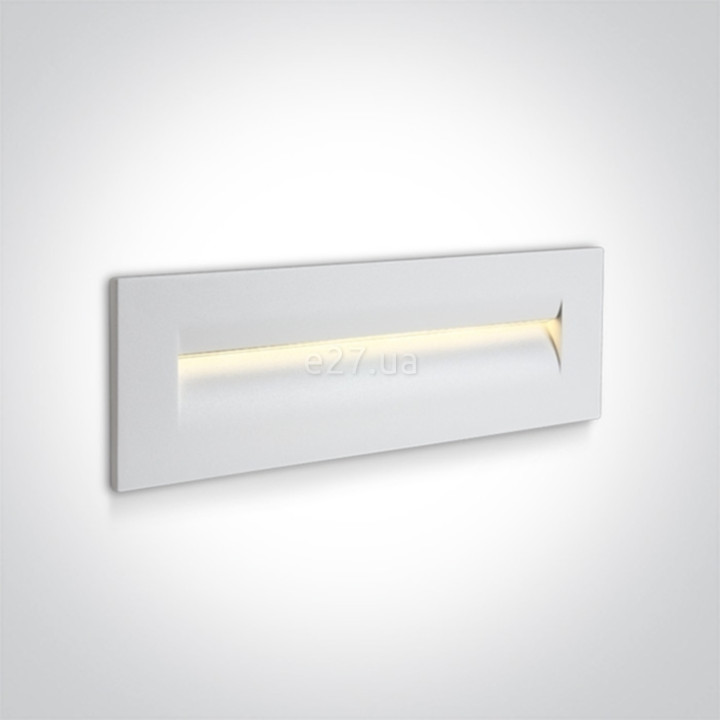 Настінний світильник One Light 68066/W/W Outdoor Dark Light Wall Recessed Die cast, 8.5 Вт, 160 лм, 3000K · One Light · one-light-68066-w-w