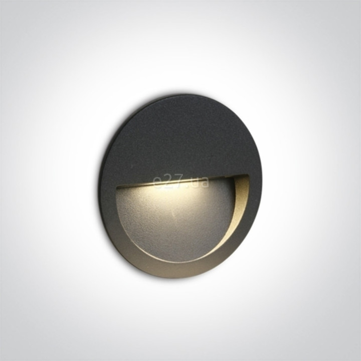 Настінний світильник One Light 68068/AN/W Outdoor Dark Light Wall Recessed Die cast, 3 Вт, 300 лм, 3000K · One Light · one-light-68068-an-w