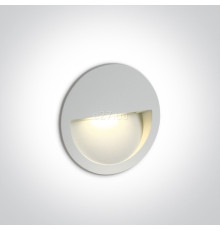 Настінний світильник One Light 68068/W/W Outdoor Dark Light Wall Recessed Die cast, 3 Вт, 300 лм, 3000K
