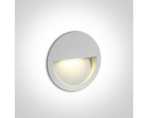 Настінний світильник One Light 68068/W/W Outdoor Dark Light Wall Recessed Die cast, 3 Вт, 300 лм, 3000K